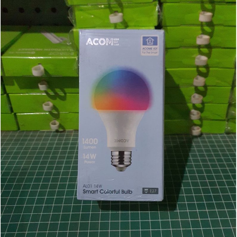 VROFFSTORE ACOME Smart LED AL01 14Watt WIFI HOME Automation Wireless RGB Garansi 1th