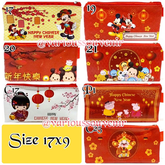 

Dompet Imlek Angpao Angpau Panjang Sincia Lampion Gong Xi Fat Coi Lucu