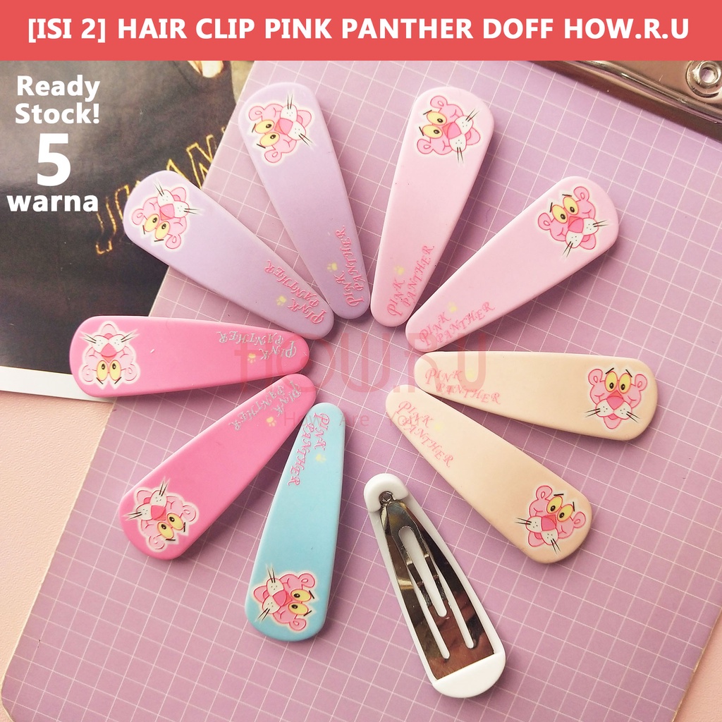 HOW.R.U | 7cm - Klip Rambut / Hair Clip Penahan Poni Colorful Dapat 2pcs