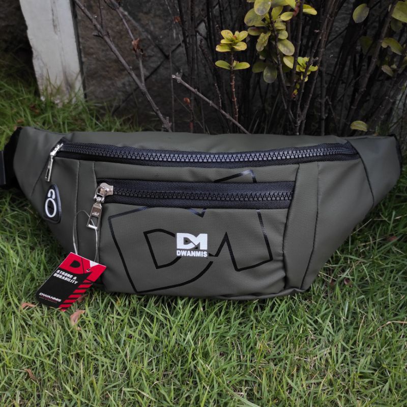 NEW!! WaistBag Pria Original DM Premium | Tas Selempang Pria Waterproof Distro Models