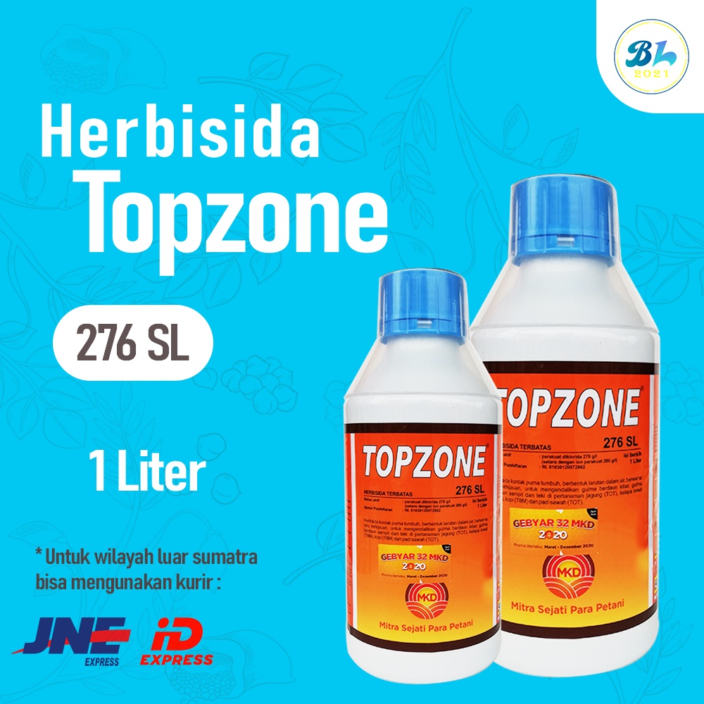 Herbisida Topzone 276 SL 1 Liter. Pembasmi Rumput dan Gulma