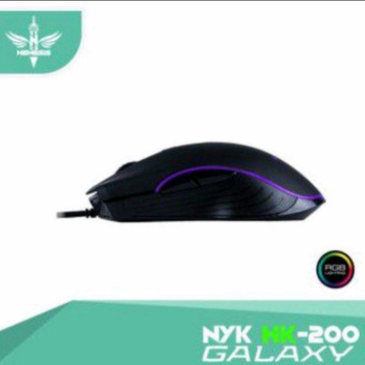 Mouse Gaming NYK Nemesis HK200 / HK 200 Galaxy RGB Gaming NYK