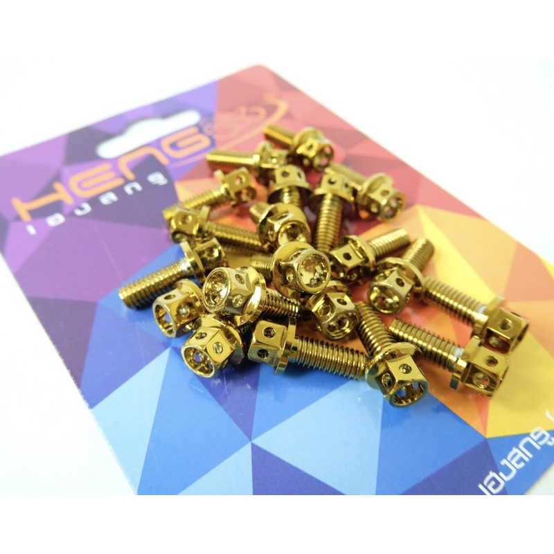 baut probolt gold HENG m6x15 6x15 drat 10 panjang 1,5cm