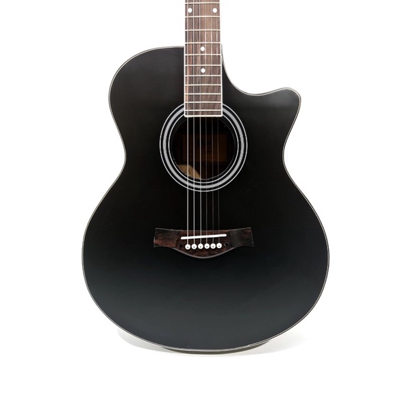 Gitar Akustik Cort Tipe AD 810 Bahan Spruce Senar String Trusrod Warna Hitam Jumbo Murah Jakarta