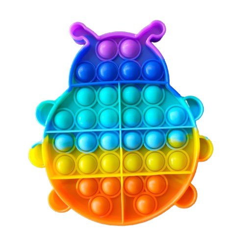 plannetamazing Mainan anak BOOMING Fidget spinner POP IT SUPER MURAH-KUMBANG RAINBOW