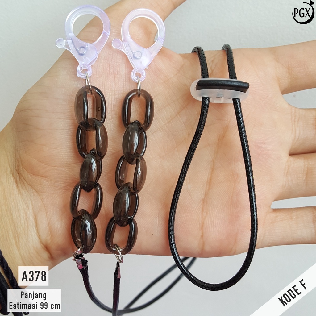 PGX Strap Masker 2in1 Konektor Headloop Tali Masker Kalung Masker Rantai Aksesoris Fashion - A378