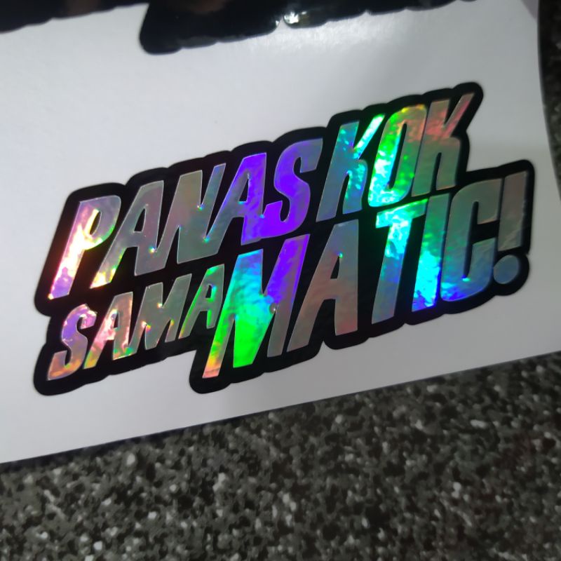 Sticker Panas Kok Sama Matic Stiker Motor Panas Kok Sama Matic