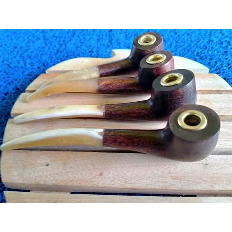 CANGKLONG KAYU GALIH ASEM ASLI KOMBINASI TANDUK SAPI/ONCE CANGKLONG KAYU