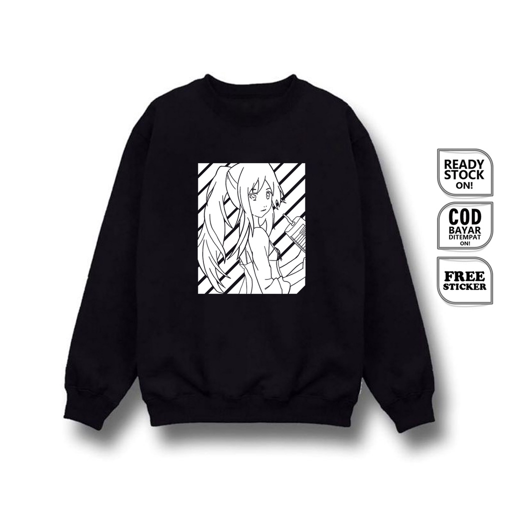 SWEATER WAIFU ANIME MANGA KAORI MIYAZONO SHIGATSU WA KIMI NO USO KOUSEI ARIMA WIBU OTAKU BAJU JEPANG JAPAN CULTURE HIKARU NARA TSUBAKI SAWABE RYOTA WATARI HIROKO SETO SAKI YOSHIYUKI RYOUKO MIYAZONO - SIGN CLOTH