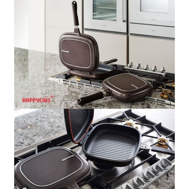 ORI  HAPPYCALL DOUBLE PAN / Happycall titanium jumbo grill double pan / Happycall ORI