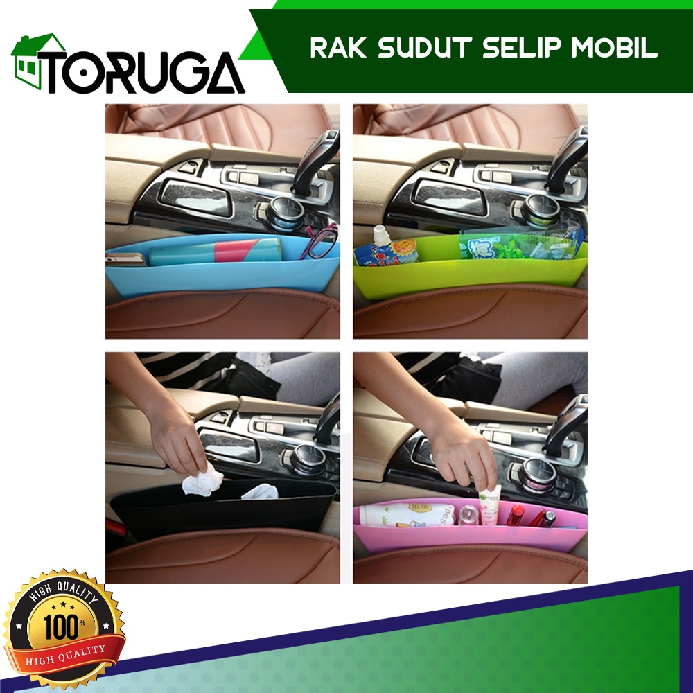 Rak Sudut Selipan Mobil Samping Jok / Car Seat Gap Storage Organizer