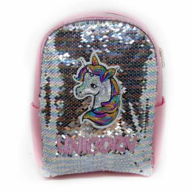 Tas Sequin LOL Ransel Mini Unicorn Shopee Indonesia