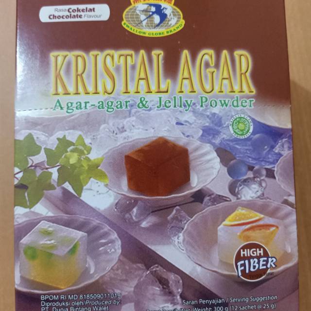 

Kristal Agar Jelly rasa coklat