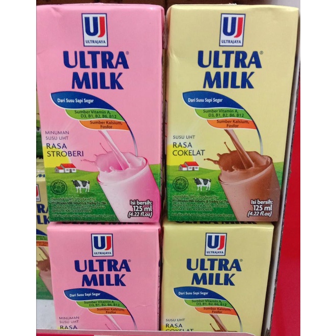 

Susu UHT Ultra Milk 125ml - Coklat / Strawberry