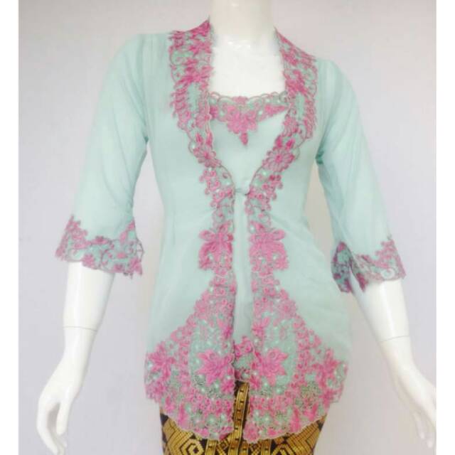SETELAN KEBAYA ENCIM MODEL KUTU BARU MODERN