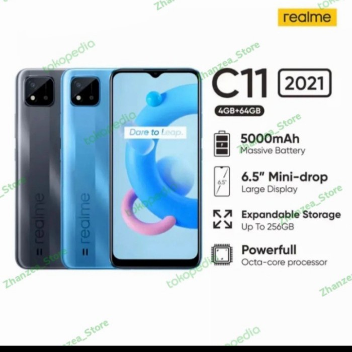 Realme C11 - 2021 ram 4/64 resmi - Biru