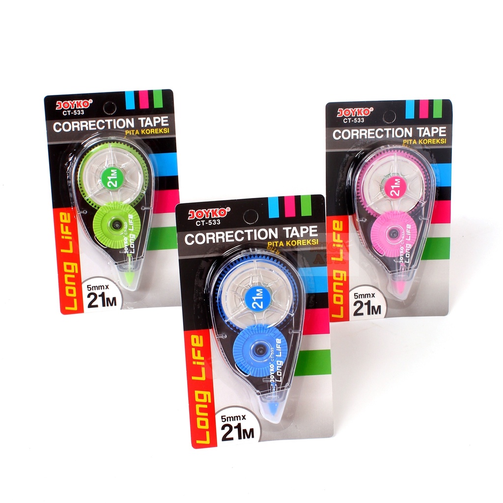

TIPE X KERTAS / CORRECTION TAPE CT-533 / CT-538 / CT-551 / CT-558 / CT-560 JOYKO