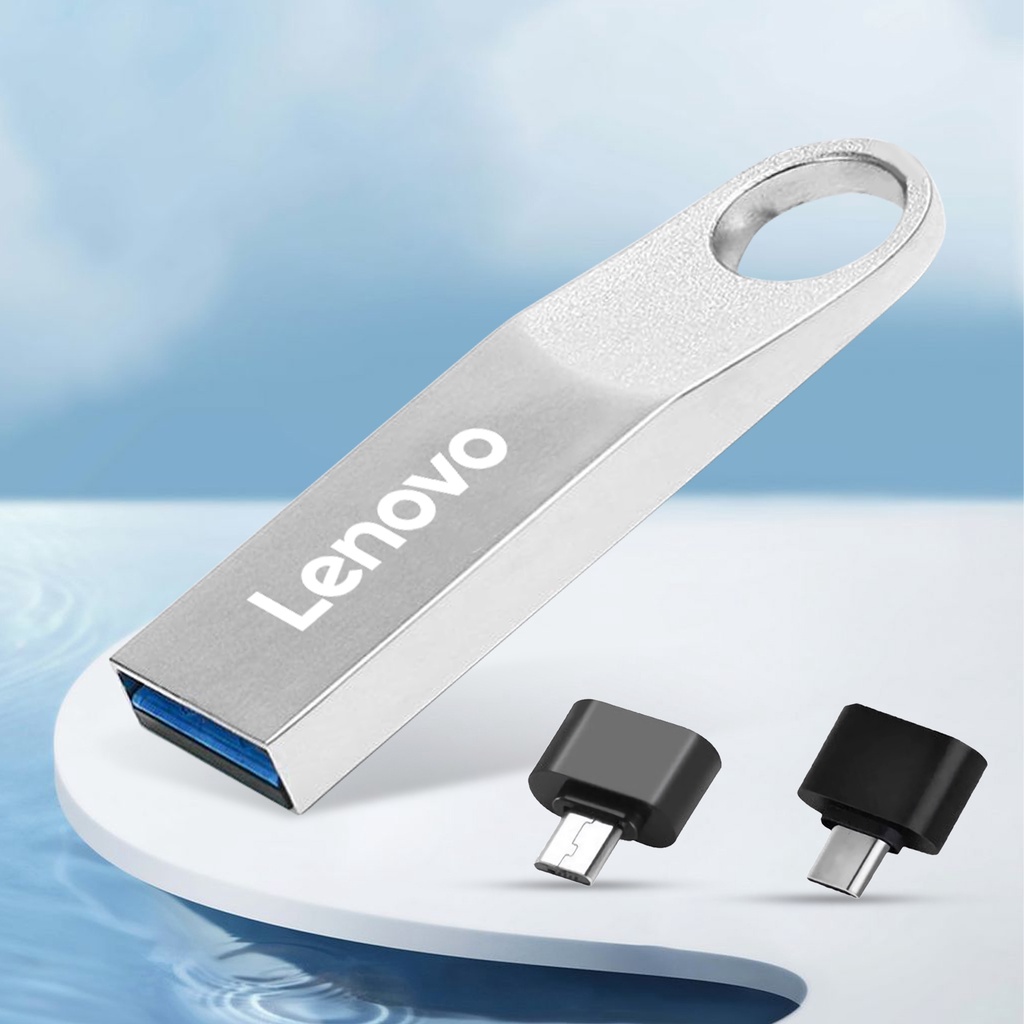 (Huluboy) Lenovo U Disk 512GB / 1TB / 2TB Mini USB Flash Drive Memory Stick Kecepatan Tinggi Anti Air Untuk Komputer