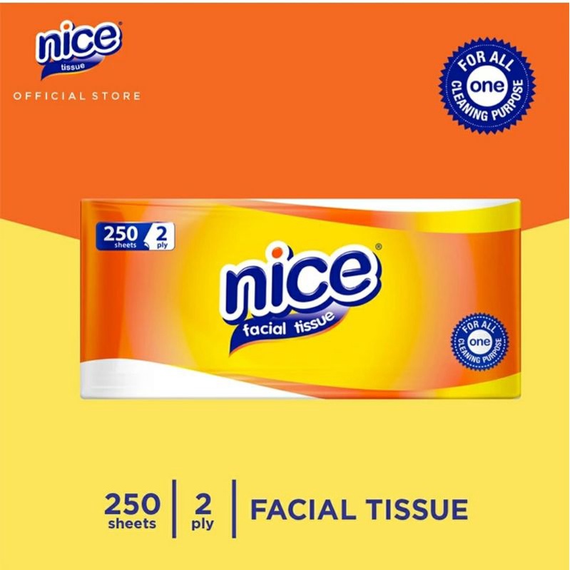 NICE FACIAL TISSUE 2 PLY ISI 250 Sheett