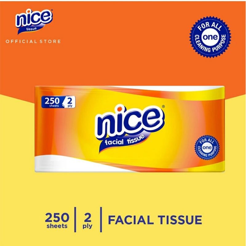 NICE FACIAL TISSUE 2 PLY ISI 250 Sheett