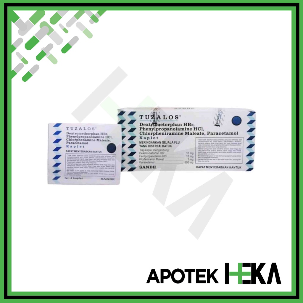 Tuzalos Kaplet Box isi 25x4 Tablet - Obat Pilek Flu Batuk (SEMARANG)