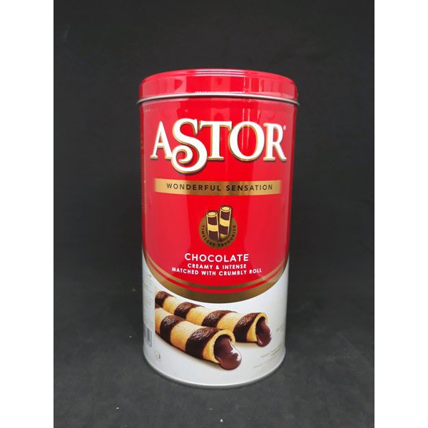 

Astor Kaleng Wafer Stick Roll Double Chocolate Coklat 330 gram 330gram