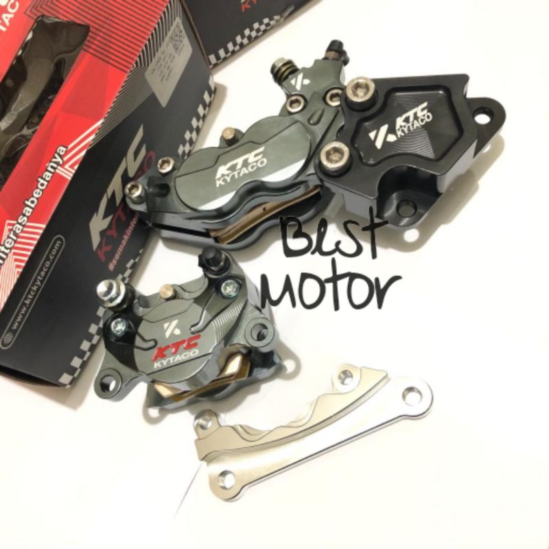 KALIPER NMAX KTC KYTACO 2019 DEPAN 4 PISTON BELAKANG 2 PISTON