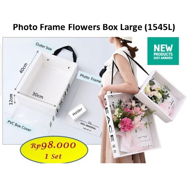 

[COD] Photo frame flowers box large 1545L box bunga size Large barang floris [COD]