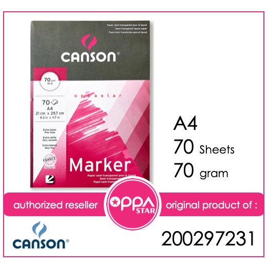 

Sketsagambar- Canson Marker Layout Pad A4 Kertas Gambar Sktesa -Buku-Gambar-Sketsa.