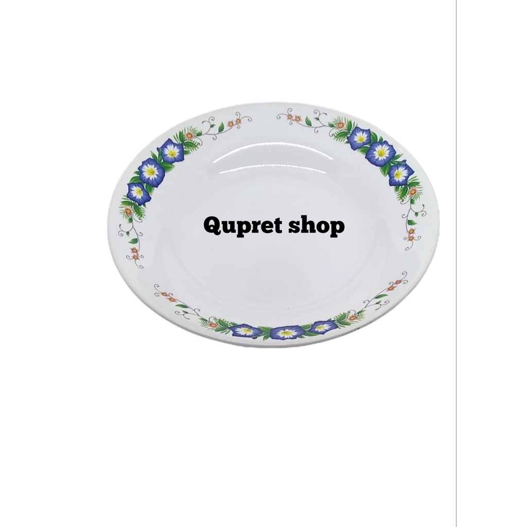 PIRING MAKAN HOTEL BUNGA 1 LUSIN PIRING KERAMIK BELING PIRING HOTEL PIRING BELING PIRING BUNGA