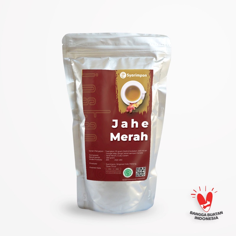 

Syarimpon, Sari Jahe Merah, Bubuk Instan, 480 gram