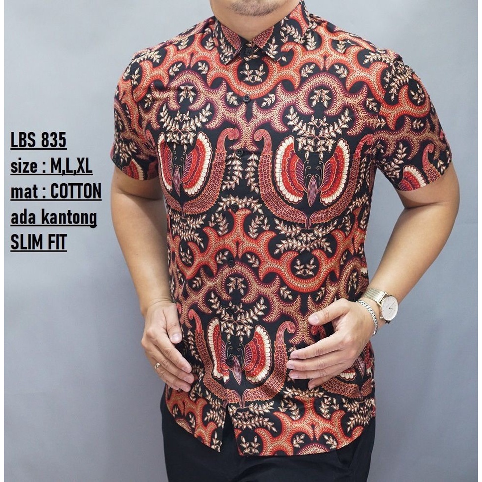 CHL31 KEMEJA BATIK PRIA SLIM FIT MEWAH UNIK BAJU BATIK PRIA BEST SELLER