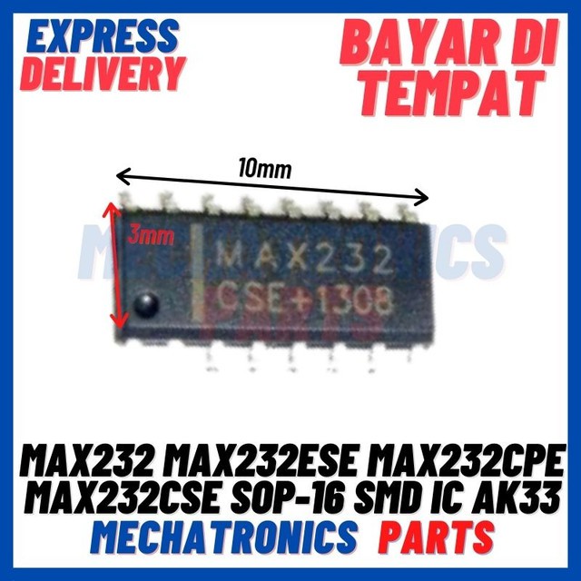 [ICS-9021] MAX232 MAX232ESE MAX232CPE MAX232CSE SOP-16 SMD IC AK33