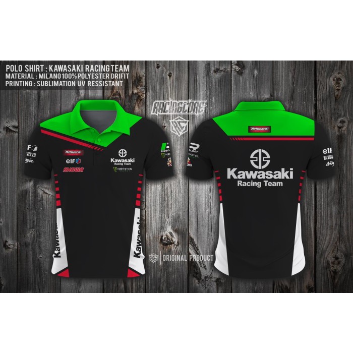 POLO SHIRT KAWASAKI KAOS POLO NINJA RACING TEAM NINJA 250 ZX25