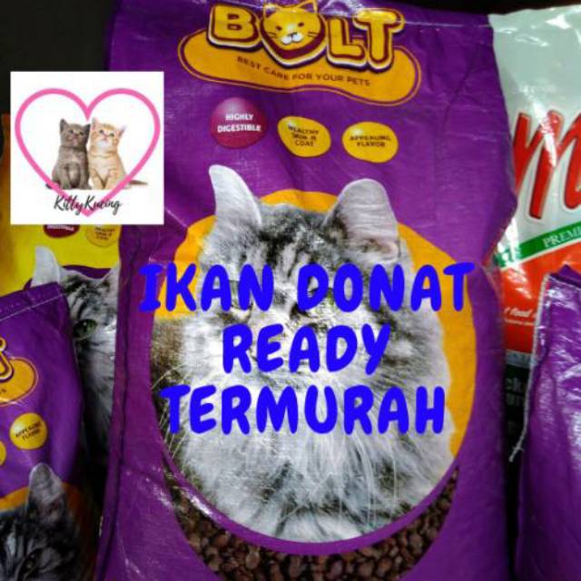 Makanan Kucing BOLT TUNA SALMON 20KG TERMURAH