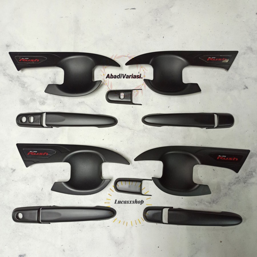 Paket Outer &amp; Handle All New Rush 2018-2022 Hitam