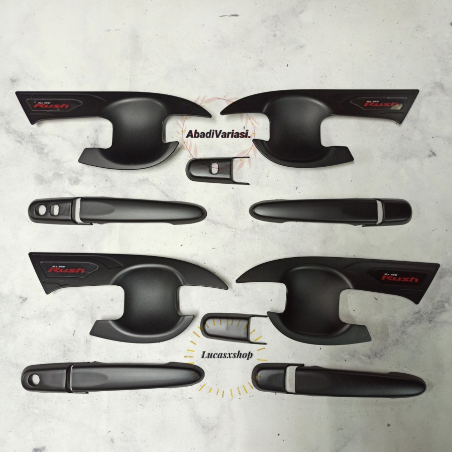 Paket Outer &amp; Handle All New Rush 2018-2022 Hitam