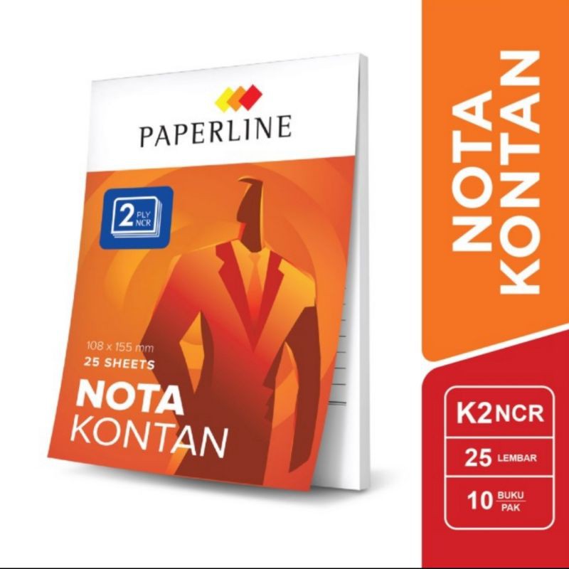 

BUKU NOTA KONTAN K2, NOTA KECIL 2 PLY PAPERLINE ISI 25 SET