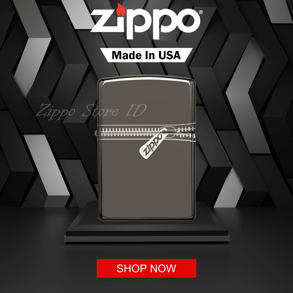 Zippo USA Zipped 21088 Original Garansi Resmi