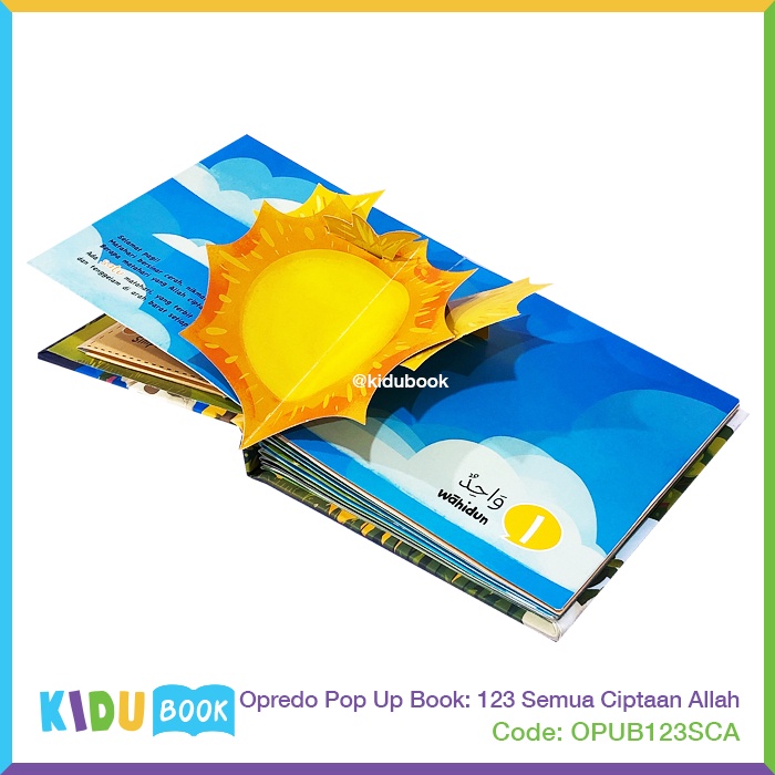 Buku Cerita Bayi dan Anak Opredo Pop Up Book: 123 Semua Ciptaan Allah Kidu Toys