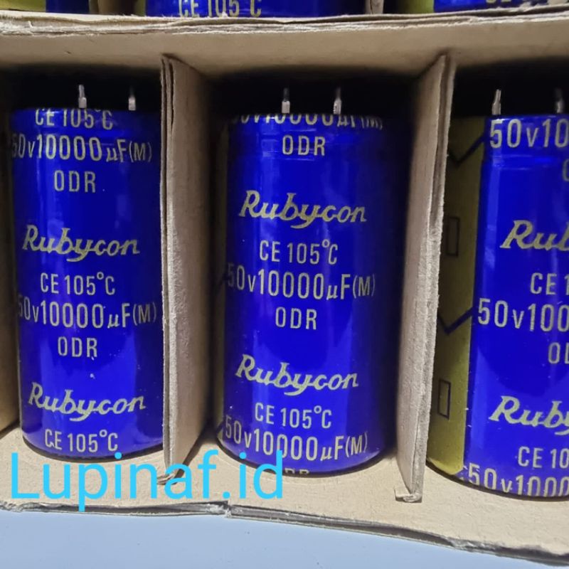 ELCO 10000UF 50V RUBYCON BIRU