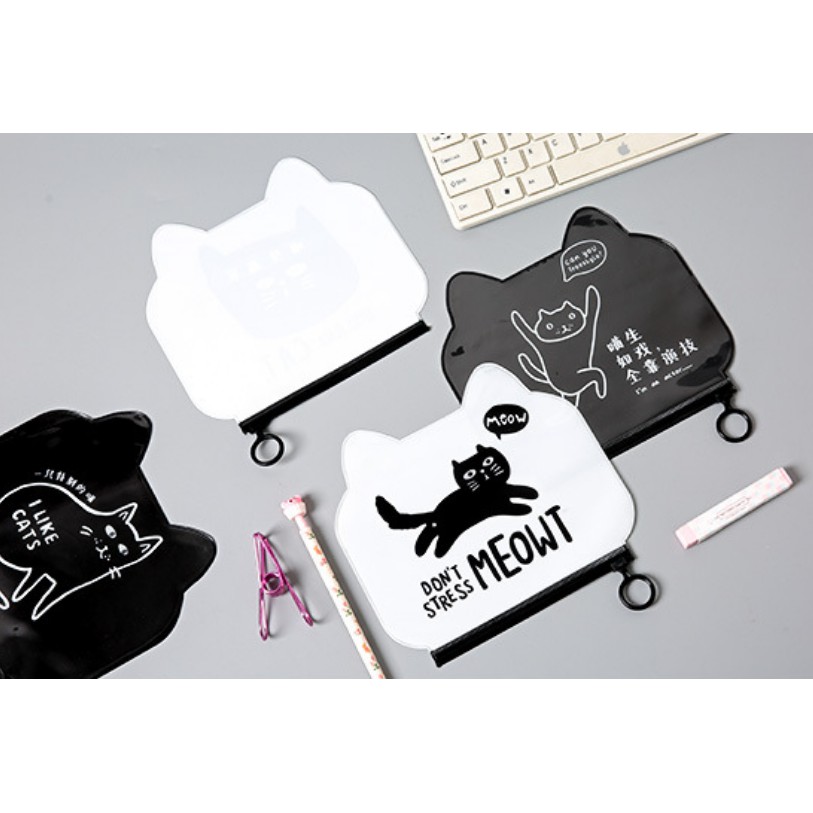 

Tempat Pensil Zipper Kucing Hitam Putih