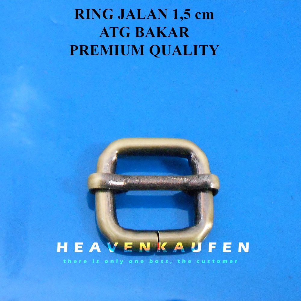 Ring Jalan (Gesper Jalan) 1,5 cm ATG Bakar Premium Quality Tebal