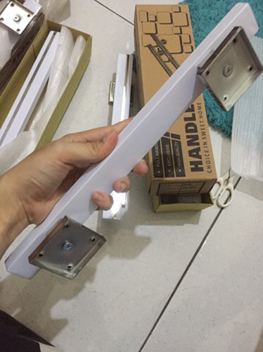 Handle Pintu Rumah Kotak 1 X 4 X 45 Cm Jembatan Lengkung Tarikan Gagang Kunci Lis Stainles Minimalis
