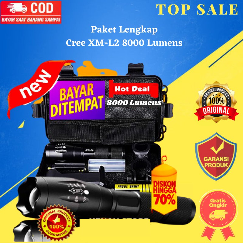 PAKET SENTER SWAT MINI LED CREE XM-L2 E17 - SENTER / SENTER SWAT POLICE TAFFWARE
