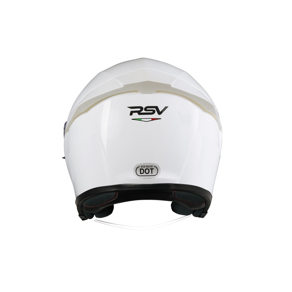 HELM RSV SV300 WHITE GLOSSY BUNDLING VISOR DARKSMOKE / IRIDIUM SILVER