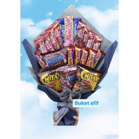 

(B) BUKET PREMIUM COKLAT SILVERQUEEN ABU NAVY/Anniversary/bingkisan Snack Ulang Tahun/Ultah/Wisuda/buket snack/ buket wisuda/ hadiah pacar / hadiah ortu / birthday / hampers