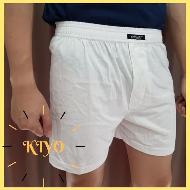b07c celana dalam pria - premium katun boxer - relaxed underwear - putih 7x3i