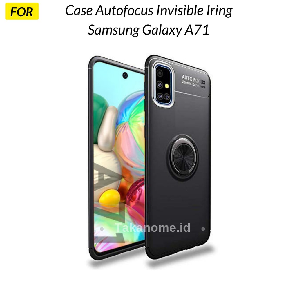 Case Samsung Galaxy A71 Autofocus Invisible Iring Soft Case