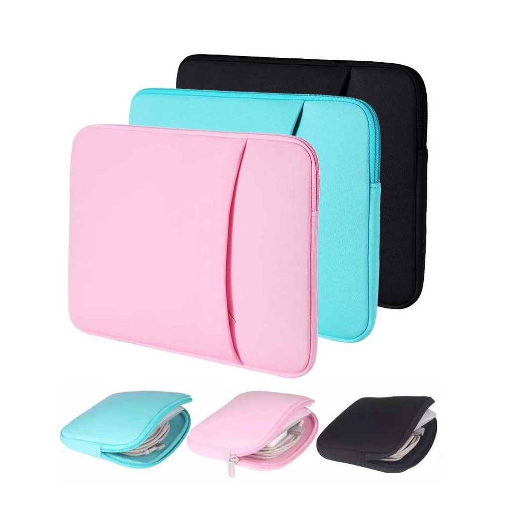 Tas Laptop Softcase Sleeve 13 14 15 inch Neoprene Zipper